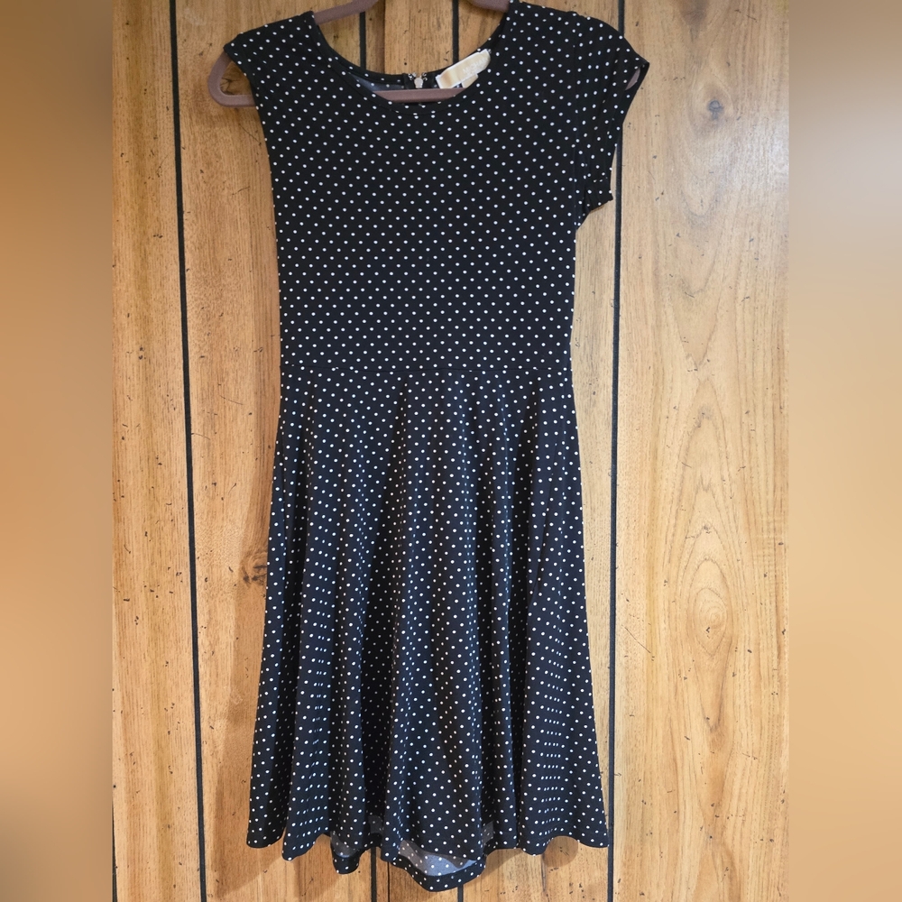 Michael Kors polka dot cocktail dress